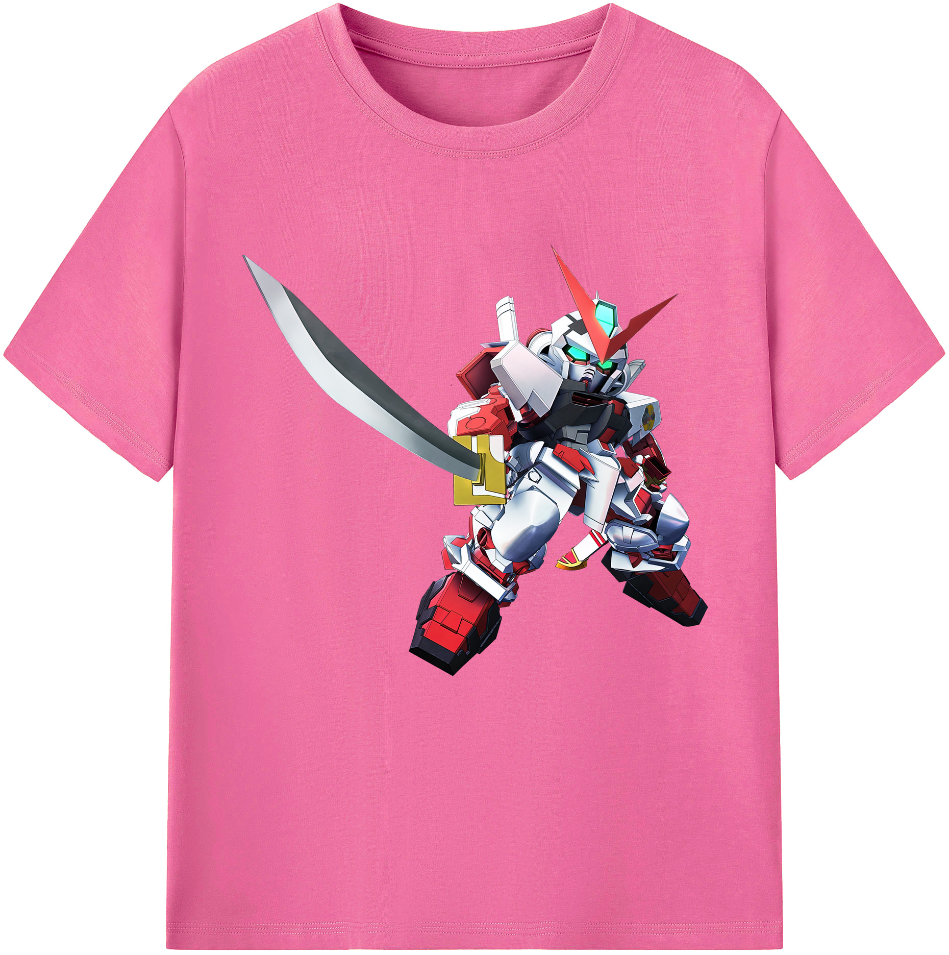 （画像用） 機動戦士ガンダム Mobile Suit Gundam レディースカジュアルプリントTシャツ（綿100％）
